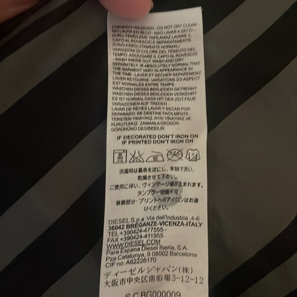 Diesel tee, silver and black - Picture 5 of 5